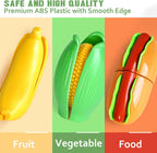 100 piezas de juego de comida de simulación para cocina de niños, juguete de comida falsa para niños pequeños de 1 a 3 años, accesorios de plástico para cortar alimentos/frutas/verduras falsos con 2