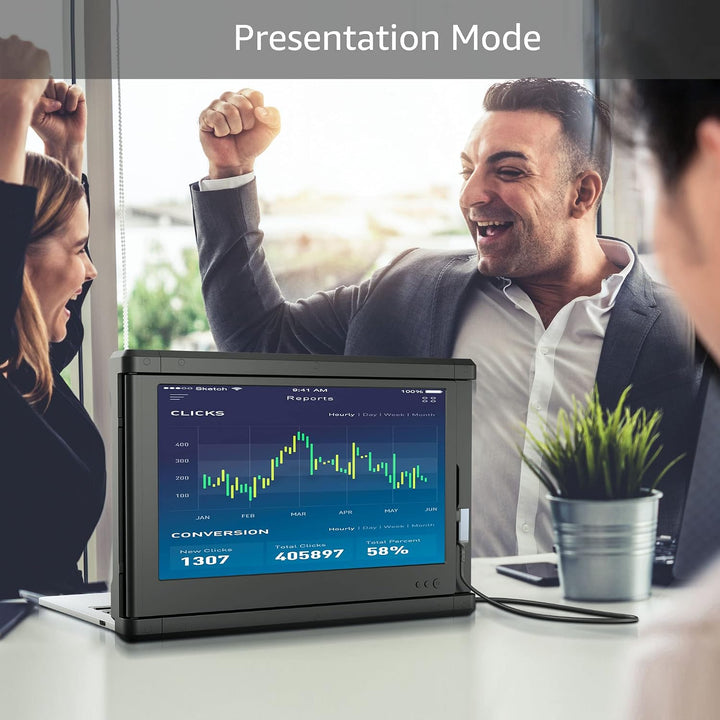 CIDETTY Nuevo monitor portátil de 12" para laptop, extensor de...