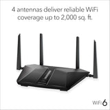 Netgear NETGEAR RAX50-100NAR Nighthawk 6-Stream AX5400 WiFi 6 Route...