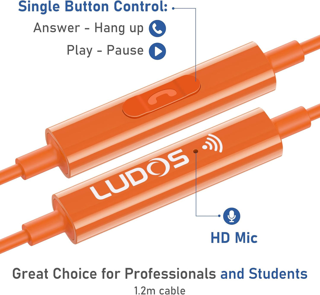 LUDOS OMNITONE Auriculares con cable in-ear, 5 años de garantía, au...