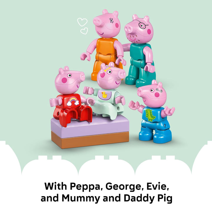 LEGO DUPLO Peppa Pig Family House - Juguete de construcción para ni...