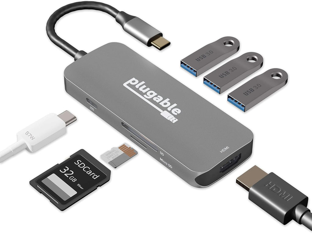Plugable, USBC-7IN1, hub USB 3.0