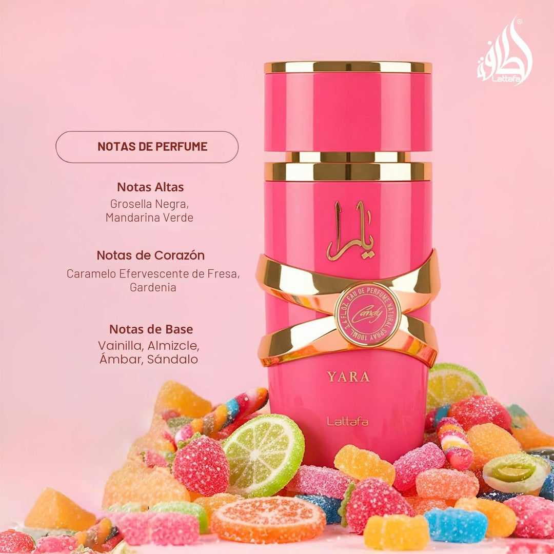Lattafa Yara Candy - Vainilla, Frutal, Cítrico, Floral - Eau de Par...