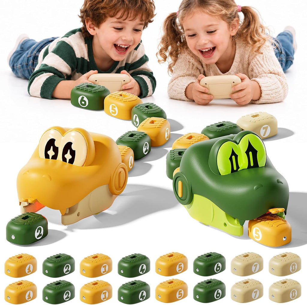 Juguetes para comer serpientes RC para niños de 6 a 12 años, 16 bloques
