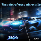 ETiansu Monitor de juegos de 27 pulgadas 360Hz, 2K QHD (2560x1440)...