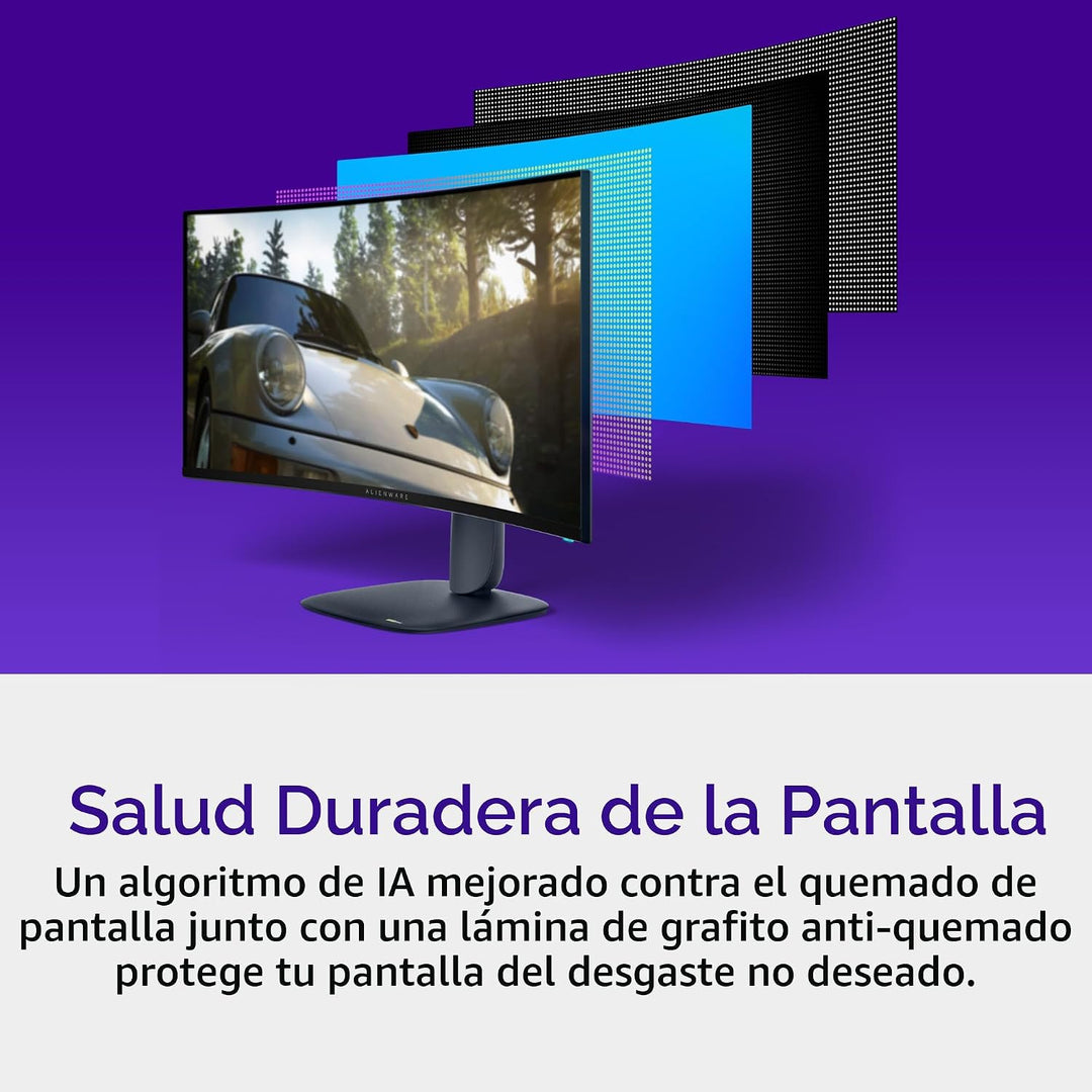 Alienware 34 240Hz QD-OLED monitor curvo para videojuegos - AW3425D...