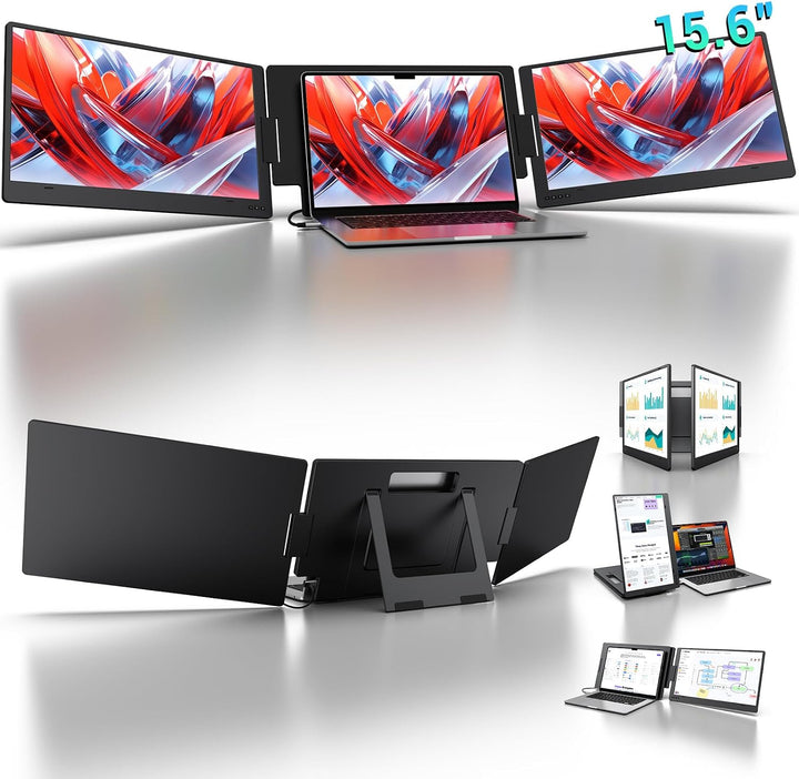 KYY Extensor de pantalla para portátil de 15,6", monitor portát...