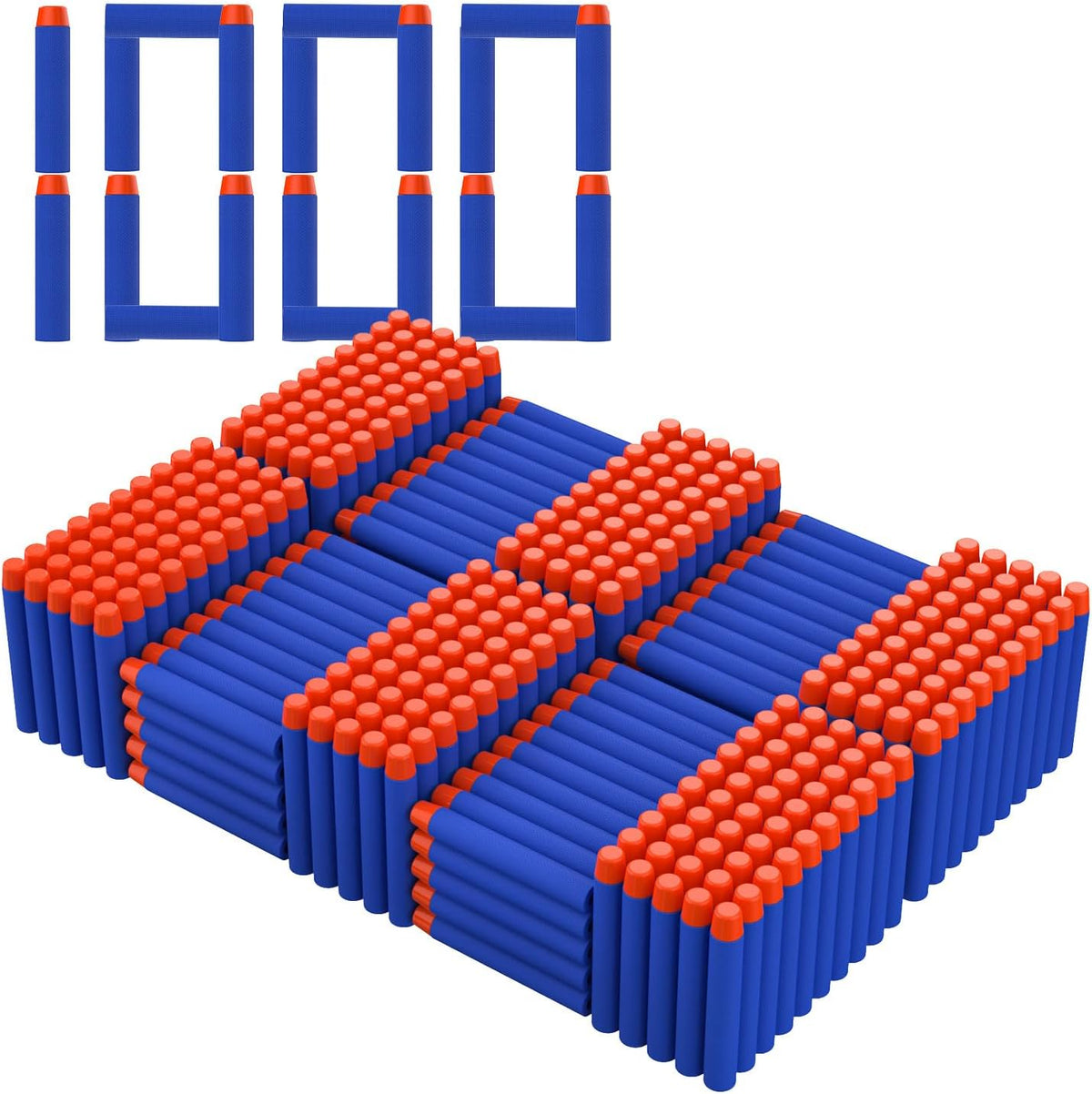 Paquete de 1000 dardos de repuesto compatibles con Nerf N-Strike Elite 2.0 Series DinoSquad, funcionan con todos los lanzadores Elite, color azul