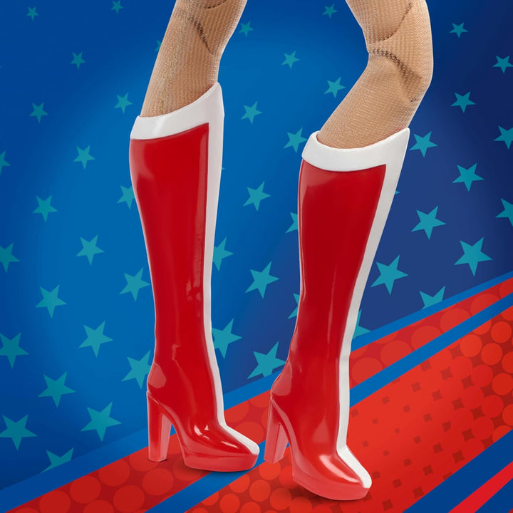 Barbie Muñeca exclusiva, Wonder Woman coleccionable con soporte par...