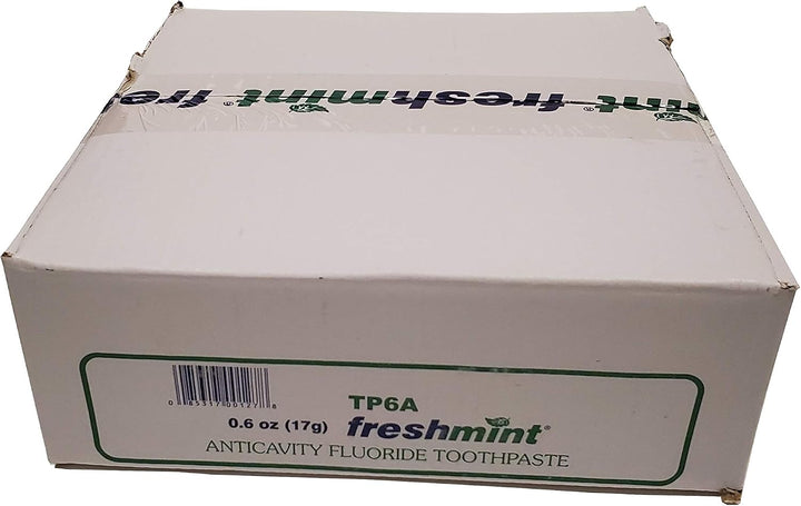 144 tubos de pasta dental con flúor anticaries Freshmint de 0.6 oz,...