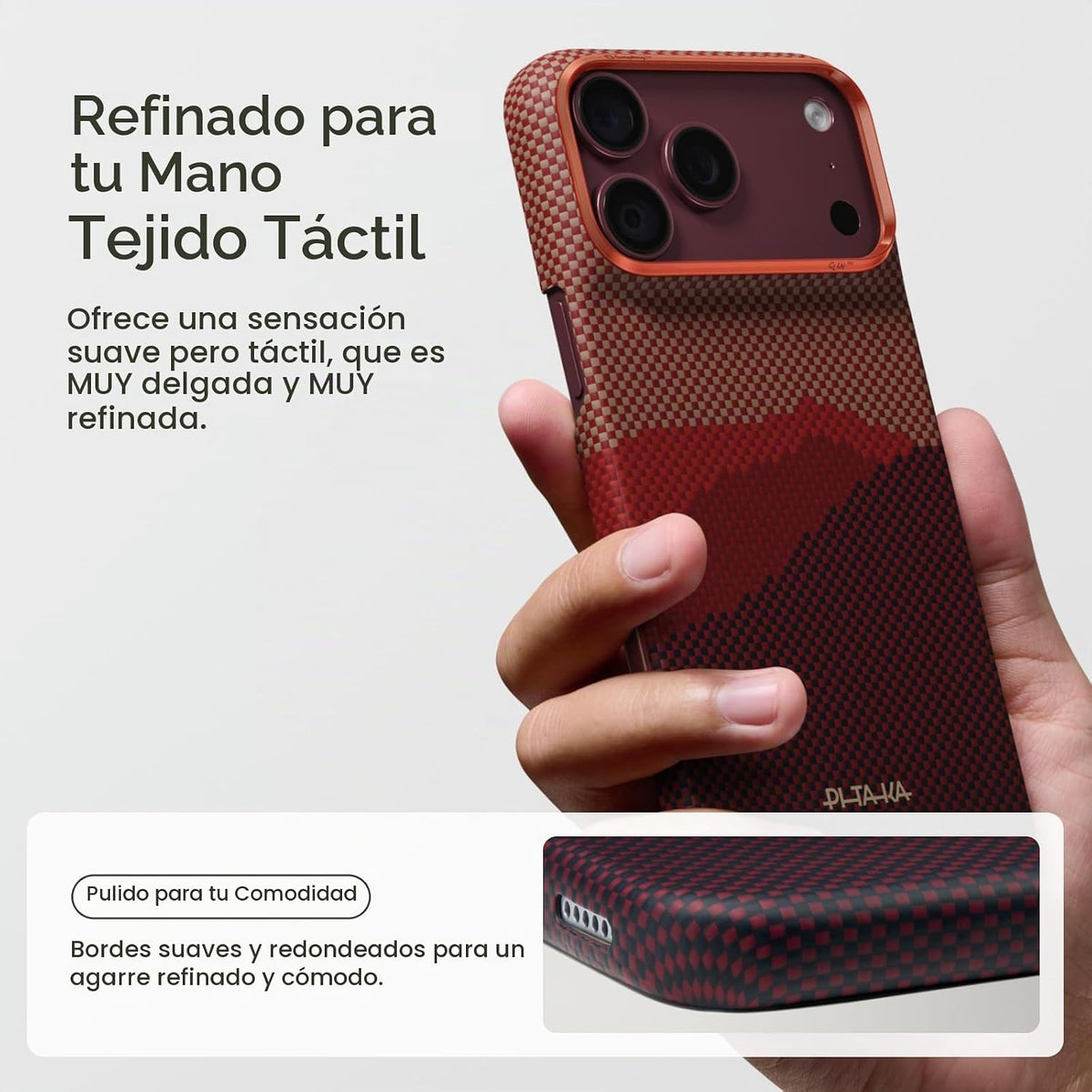 pitaka Funda para iPhone 18 Pro de 6.3 pulgadas con sensación sin funda