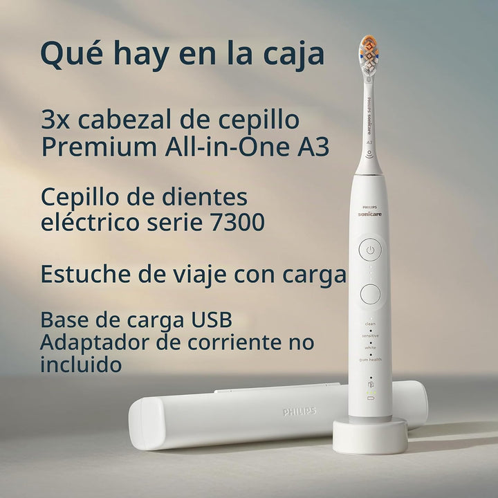 Philips Sonicare Cepillo de dientes eléctrico serie 7300, tecnologí...