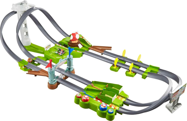 Hot Wheels Mario Kart Circuit Juego de pistas y 2 vehículos de jugu...