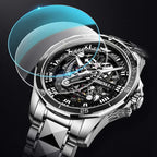 OLEVS Relojes para hombre Big Face Relojes automáticos de acero inoxidable