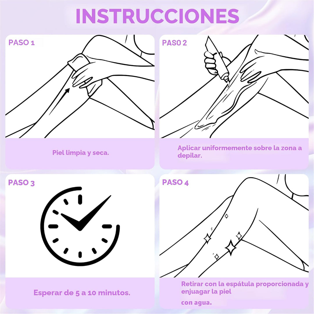 Crema de depilación PHOFAY para pieles sensibles de hombres y mujer...