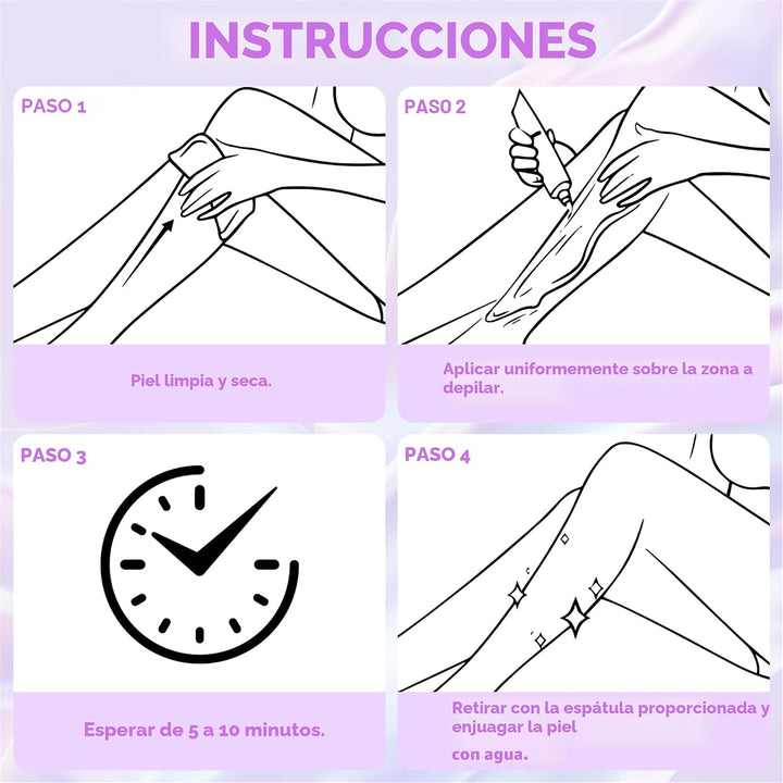 Crema de depilación PHOFAY para pieles sensibles de hombres y mujer...
