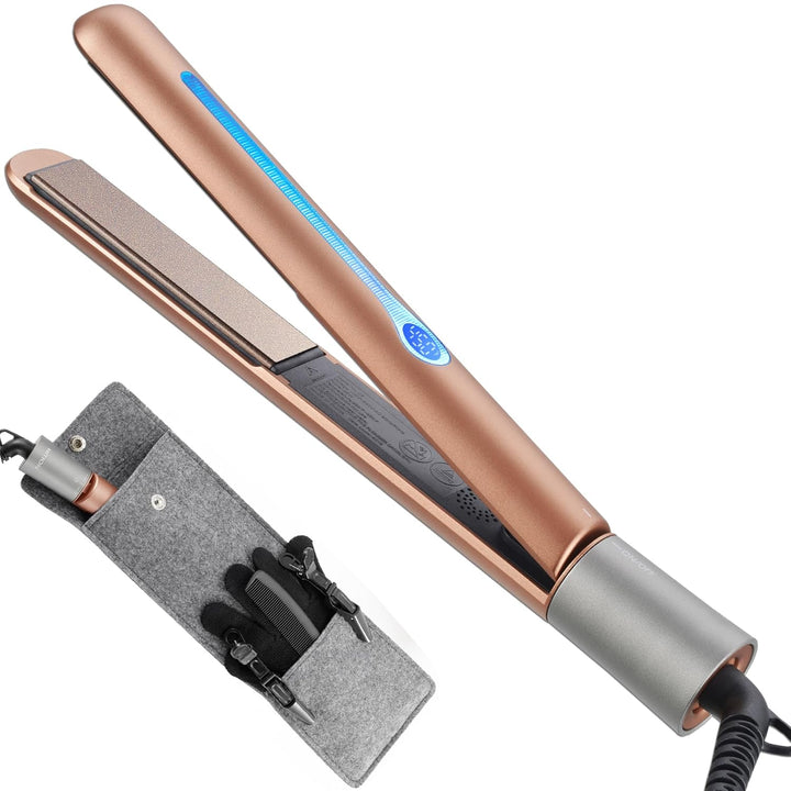 NITION - Plancha profesional de titanio para cabello, para un estil...