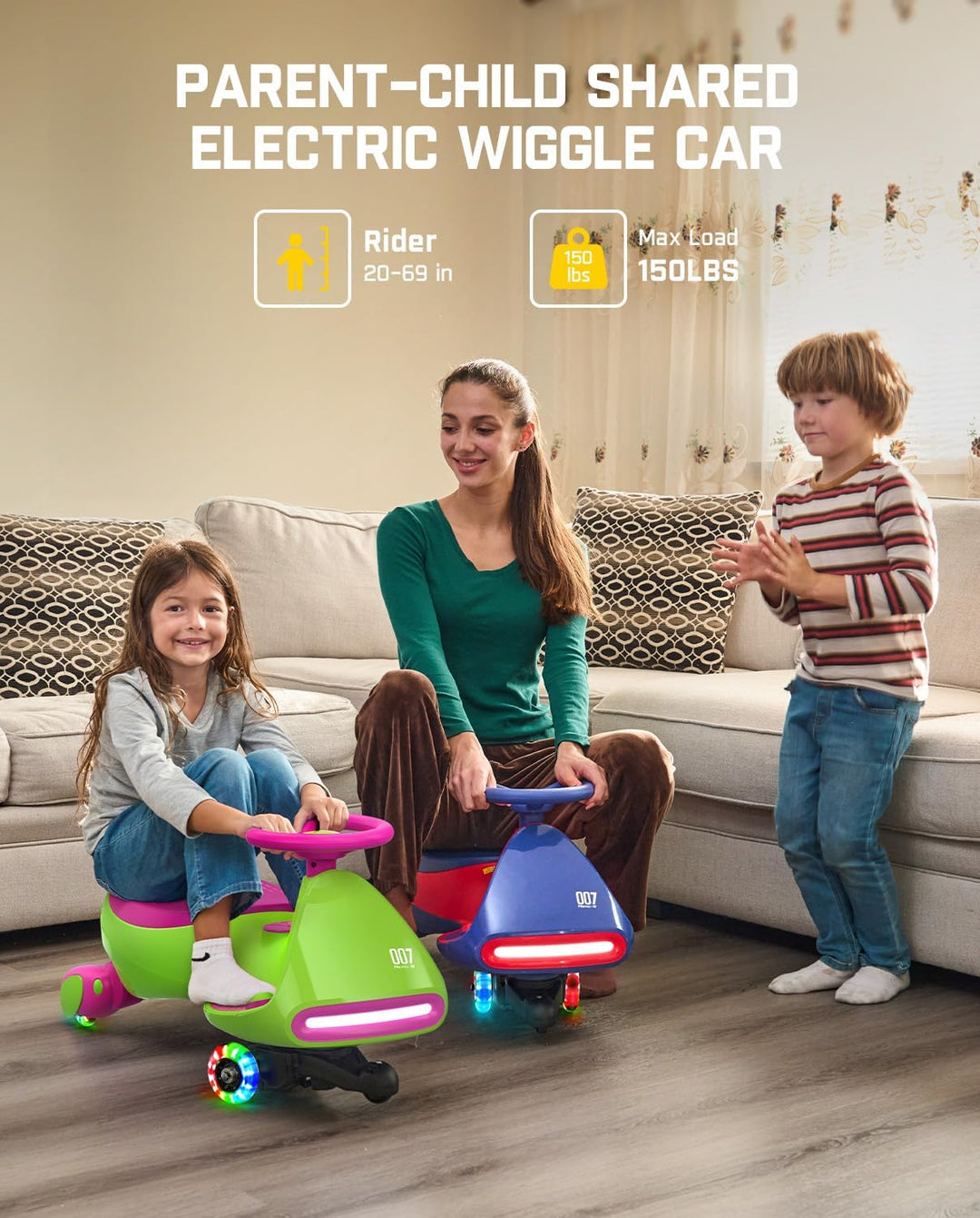 FanttikRide N7 Pro - Coche eléctrico Wiggle con batería recargable,...
