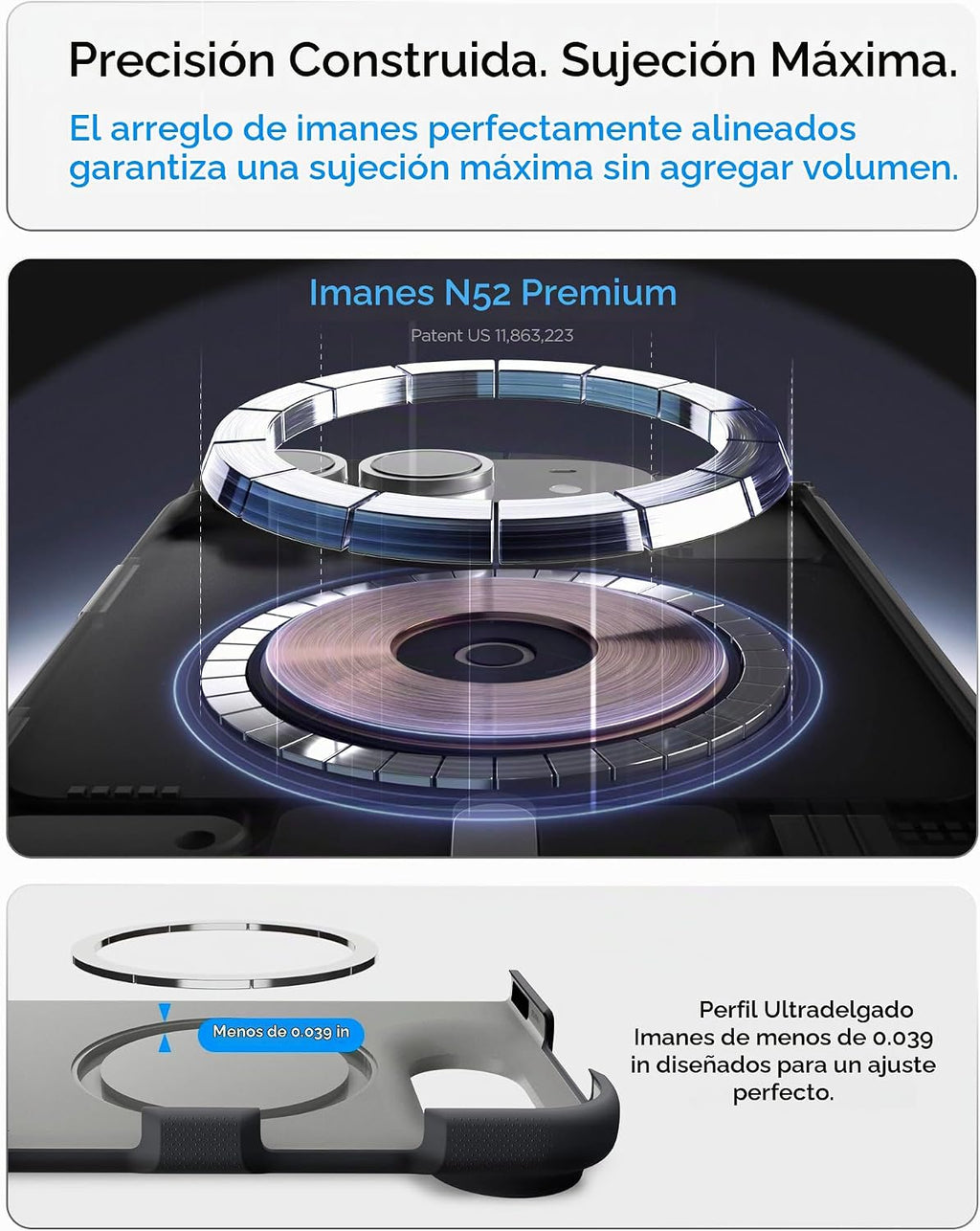 Spigen Nano Pop MagFit - Funda para iPhone Duo, sésamo negro