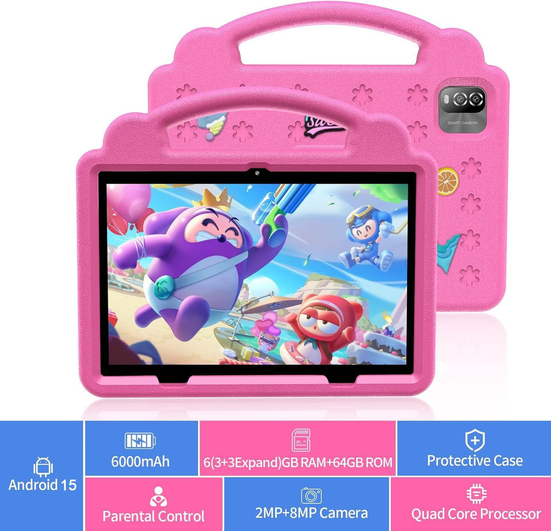 VOLENTEX Tablet de 10 Pulgadas para Niños con Estuche con Asa, Tabl...