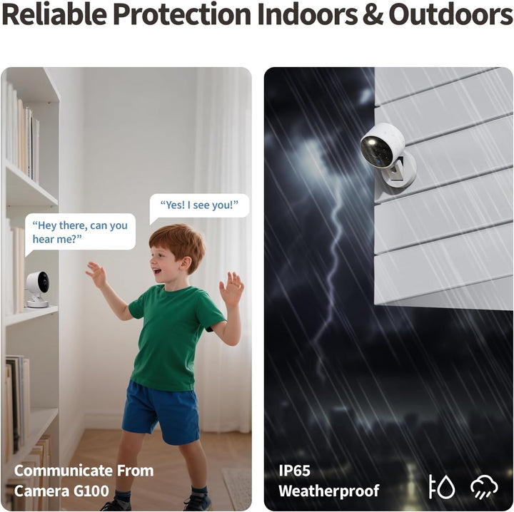 Aqara G100, cámara de seguridad para interiores\/exteriores 2K, Hom...