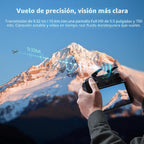 SKYROVER Drone X1 con cámara combinada con controlador de pantalla, video 4K/60fps, foto 8K, evitación de obstáculos de 360°, menos de 8.78 oz, transmisión de 9.32 mi, disparo nocturno AI, tiempo de