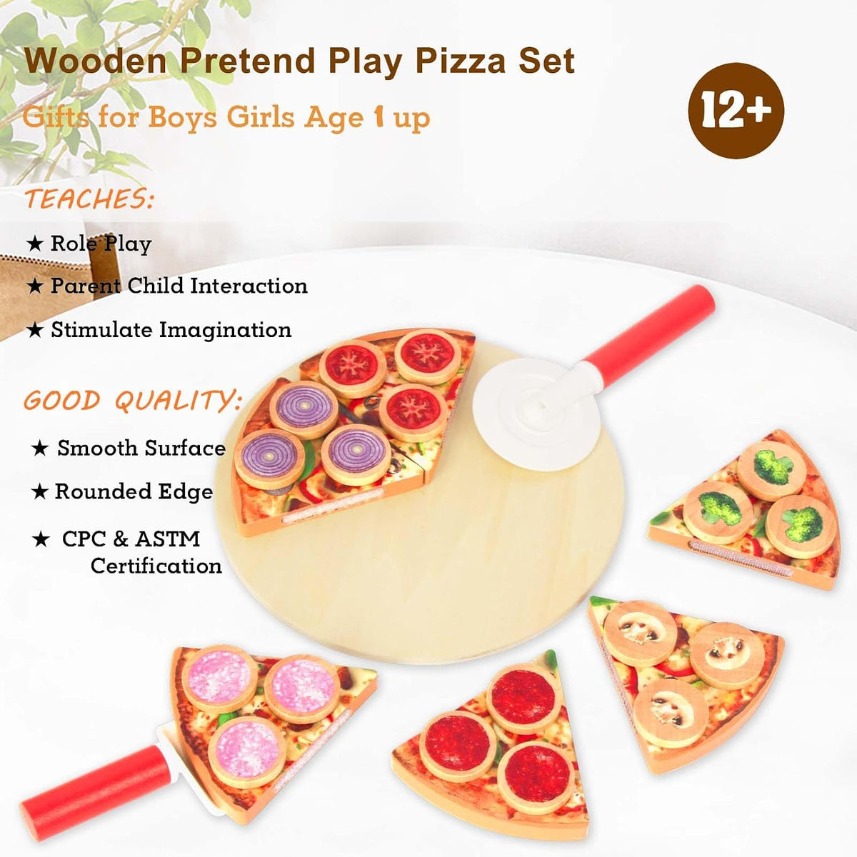 Juego de comida y pizza para cortar sushi, juguetes de cocina para niños de 3 años en adelante, juguete de aprendizaje para niñas y niños