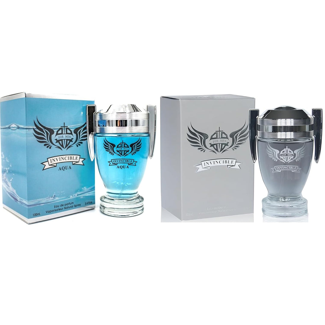 A CENTER Invincible Aqua &amp; Invincible - Set de regalo de Eau de...