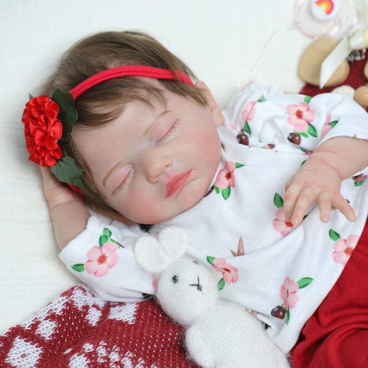 SCOM Muñeca realista de bebé Reborn de 20 pulgadas, niña dormida re...