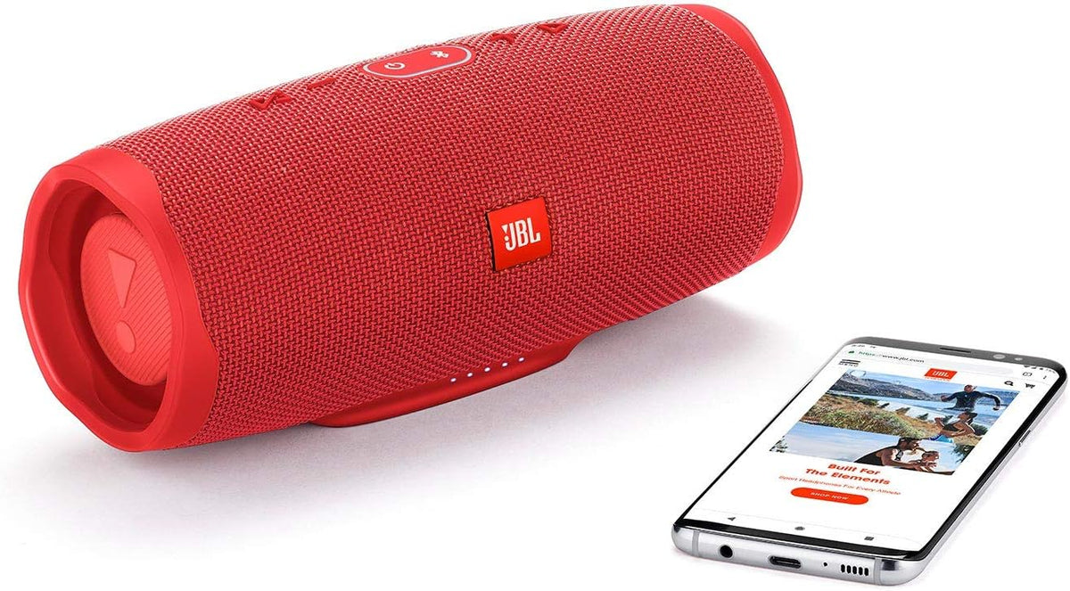 JBL Charge 4 - Altavoz Bluetooth portátil impermeable - Rojo