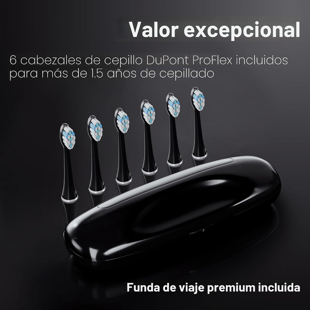 Aquasonic Black Series PRO – Cepillo de dientes eléctrico ultrablanqueador