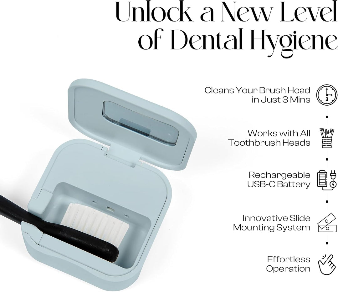 Mondano Esterilizador y Soporte para Cepillos de Dientes UV-C, Estu...