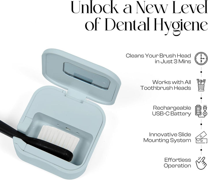 Mondano Esterilizador y Soporte para Cepillos de Dientes UV-C, Estu...