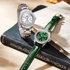 OLEVS Relojes para Mujeres Lujo Diamante con Fecha Analógico Cuartz para Mujer
