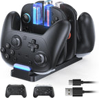FASTSNAIL Base de carga compatible con el controlador Joycon 2 y Switch 1/2