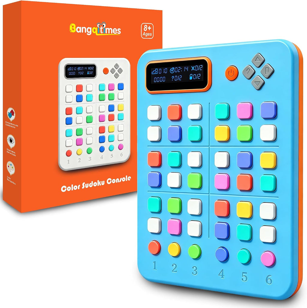 Consola Sudoku de color, juego electrónico azul Sudoku