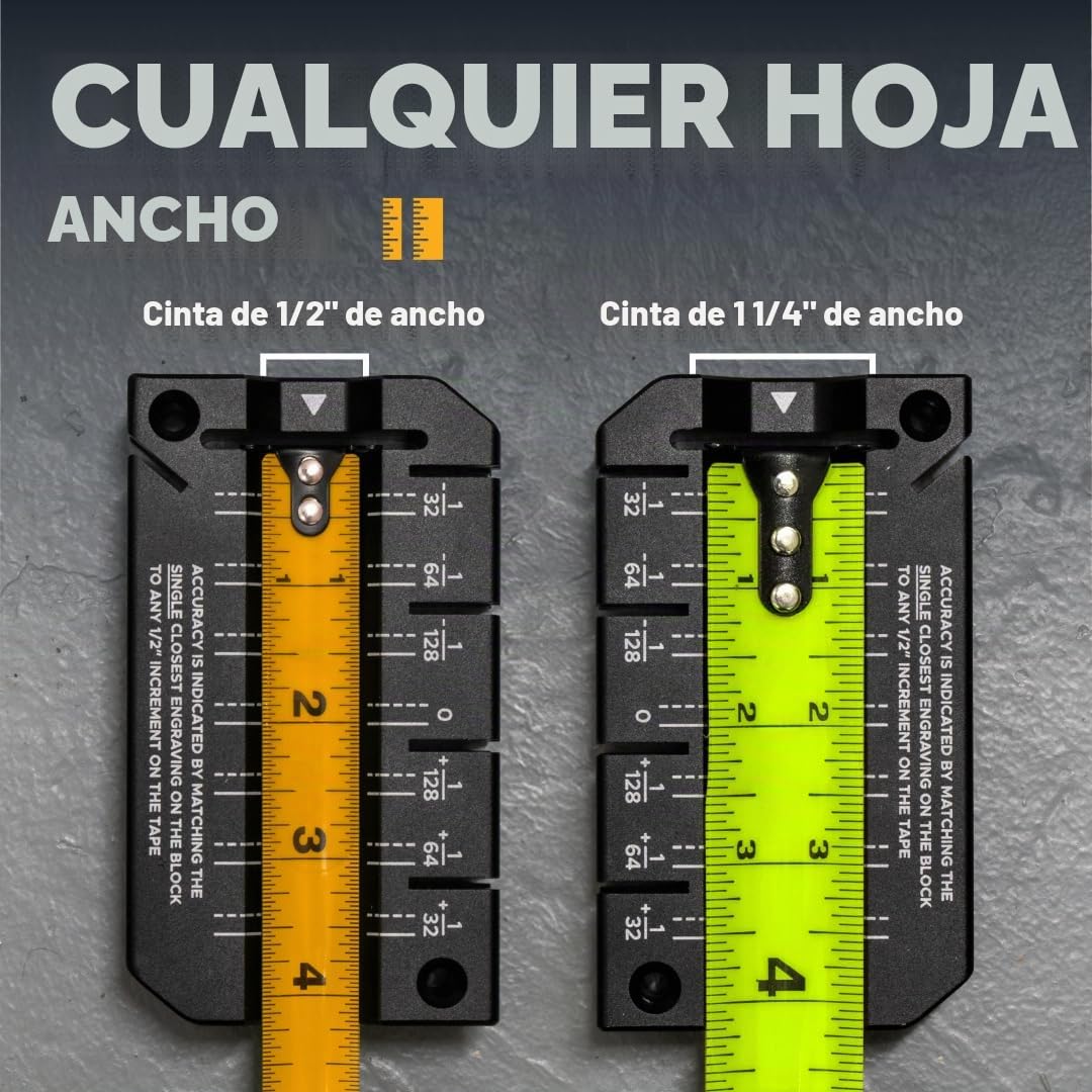 REEKON Bloque de precisión de cinta métrica y herramienta de calibración