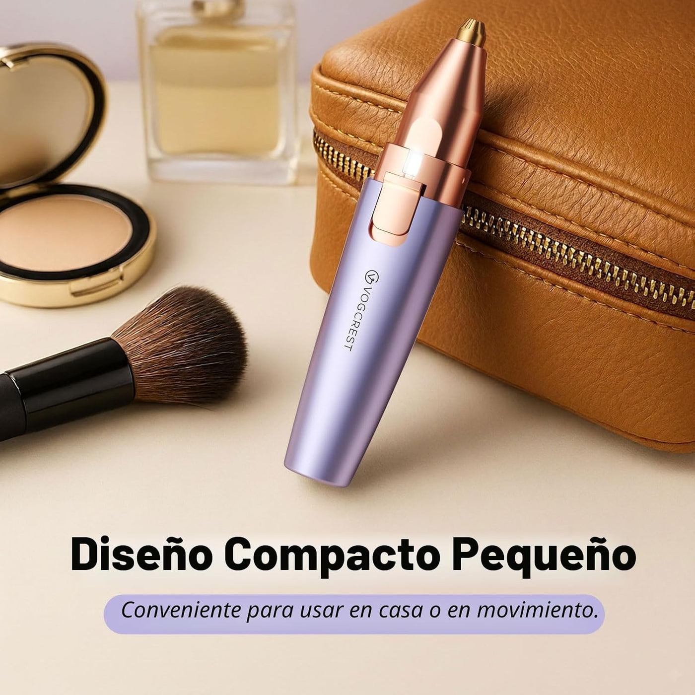 VG VOGCREST Recortadora de cejas y facial: depilación facial recarg...