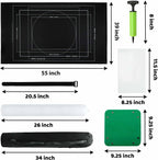 Alfombrilla enrollable para rompecabezas de 3000 piezas, fieltro negro, estilo clásico, portátil, 99 cm x 99 cm, para 6+ años