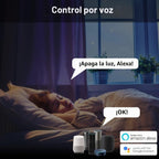 XENON ZigBee - Regletas de corriente, voz/aplicación/temporizador, 4 tomas de corriente controladas individualmente, compatibles con Alexa Google Home, Need ZigBee Gateway Hub