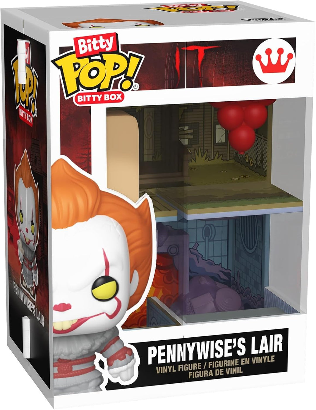 Funko Bitty Pop! Bitty Boxes: IT - Funhouse Playset con 2 mini figu...