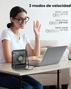 Koonie - Ventilador de escritorio USB, ventilador pequeño ultra sil...