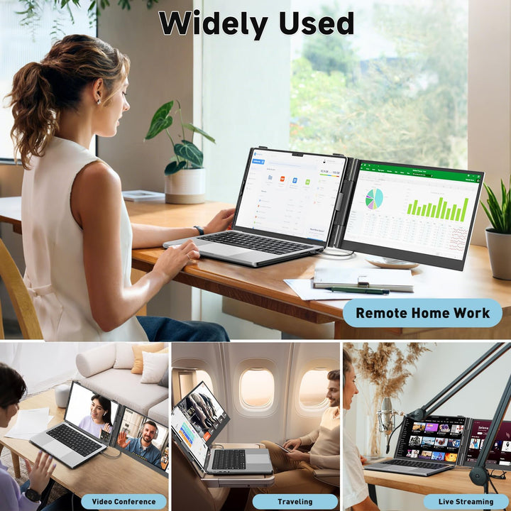 KEFEYA Extensor de pantalla para laptop, monitor portátil FHD 1080P...