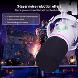 MAONO Kit de micrófono dinámico XLR\/USB, micrófono de podcast RGB...