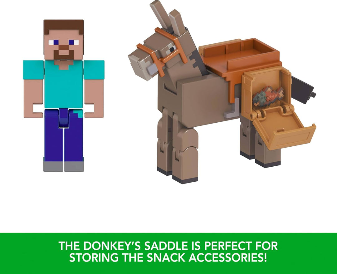 Mattel Minecraft Figuras de acción y accesorios 2 unidades, Steve &...