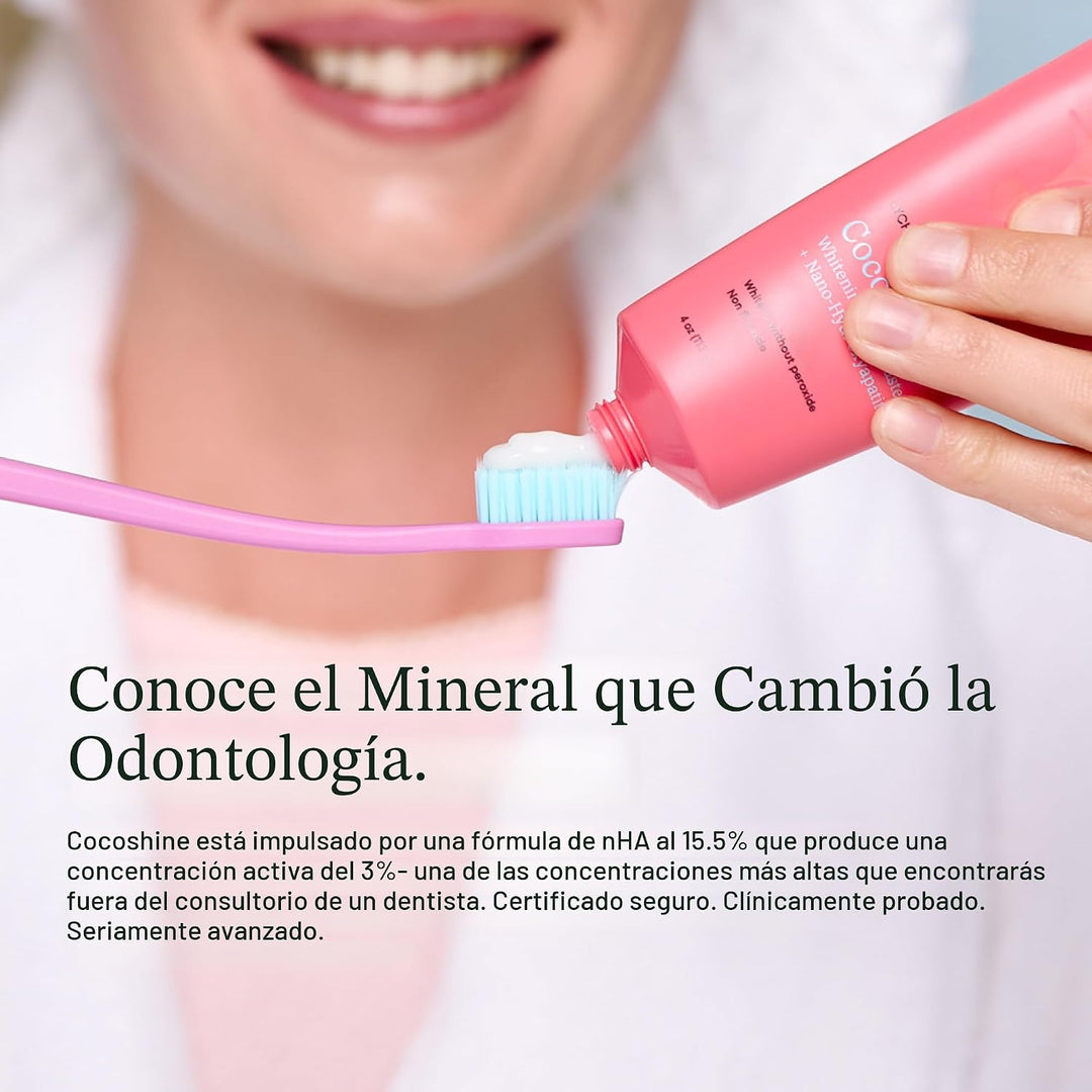 COCOLAB Cocoshine Pasta de dientes blanqueadora, delicioso sabor a...