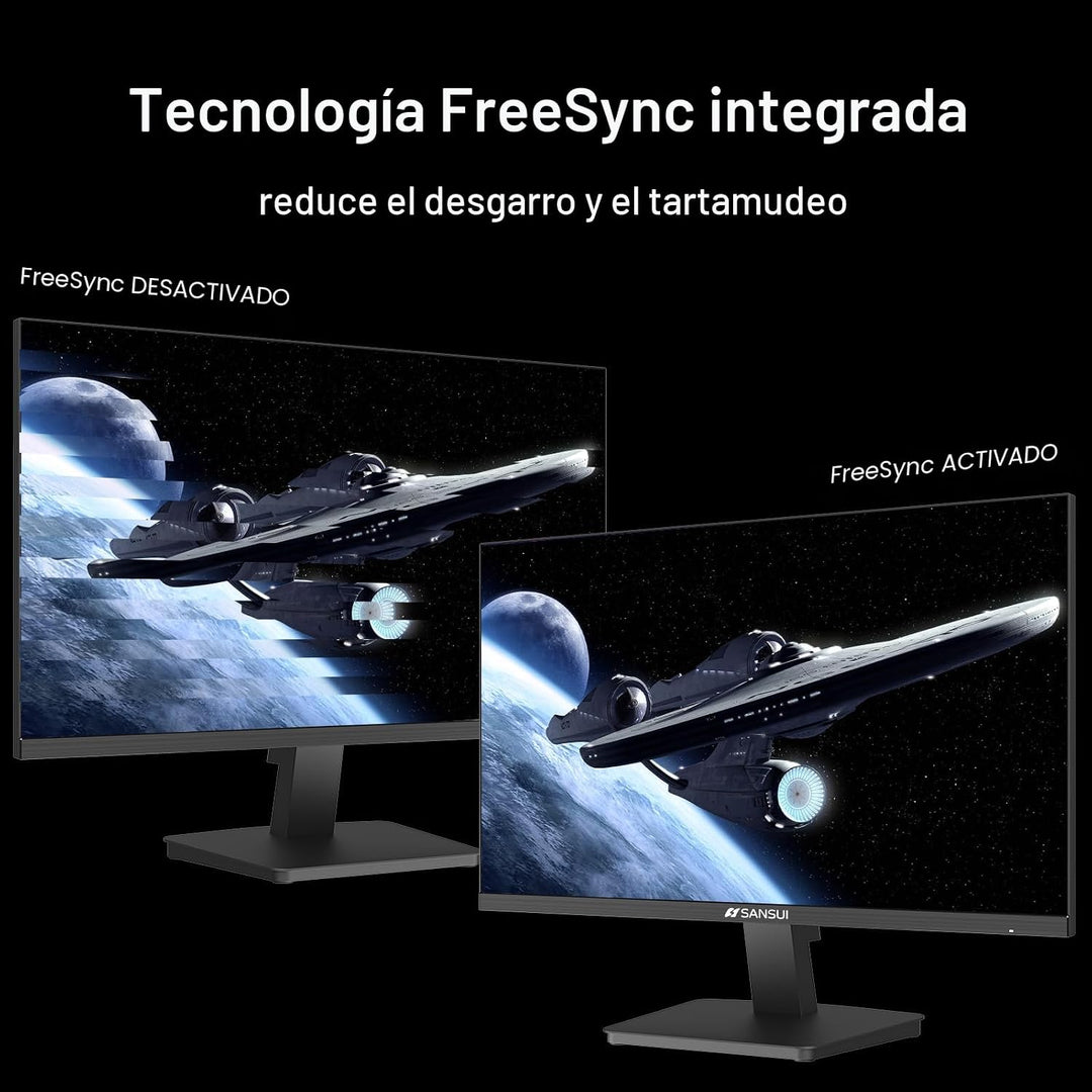 SANSUI Monitor de 27 pulgadas, monitor de computadora de 120 Hz, Fu...