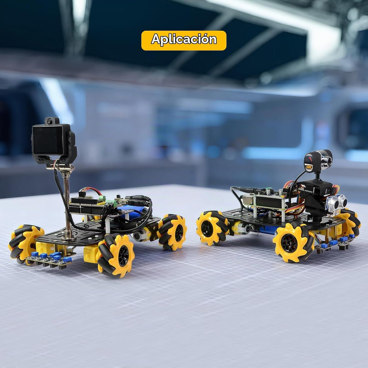 4WD Mecanum Robot Chassis Kit para Arduino y Raspberry Pi