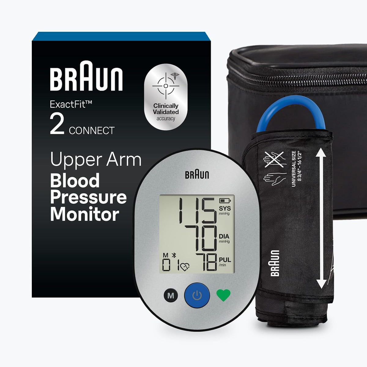 Braun ExactFit 2 Connect Monitor de presión arterial con Bluetooth