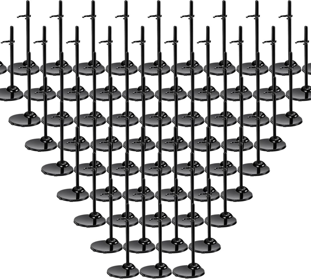 100 soportes acrílicos para muñecas, soporte para figuras de acción, color
